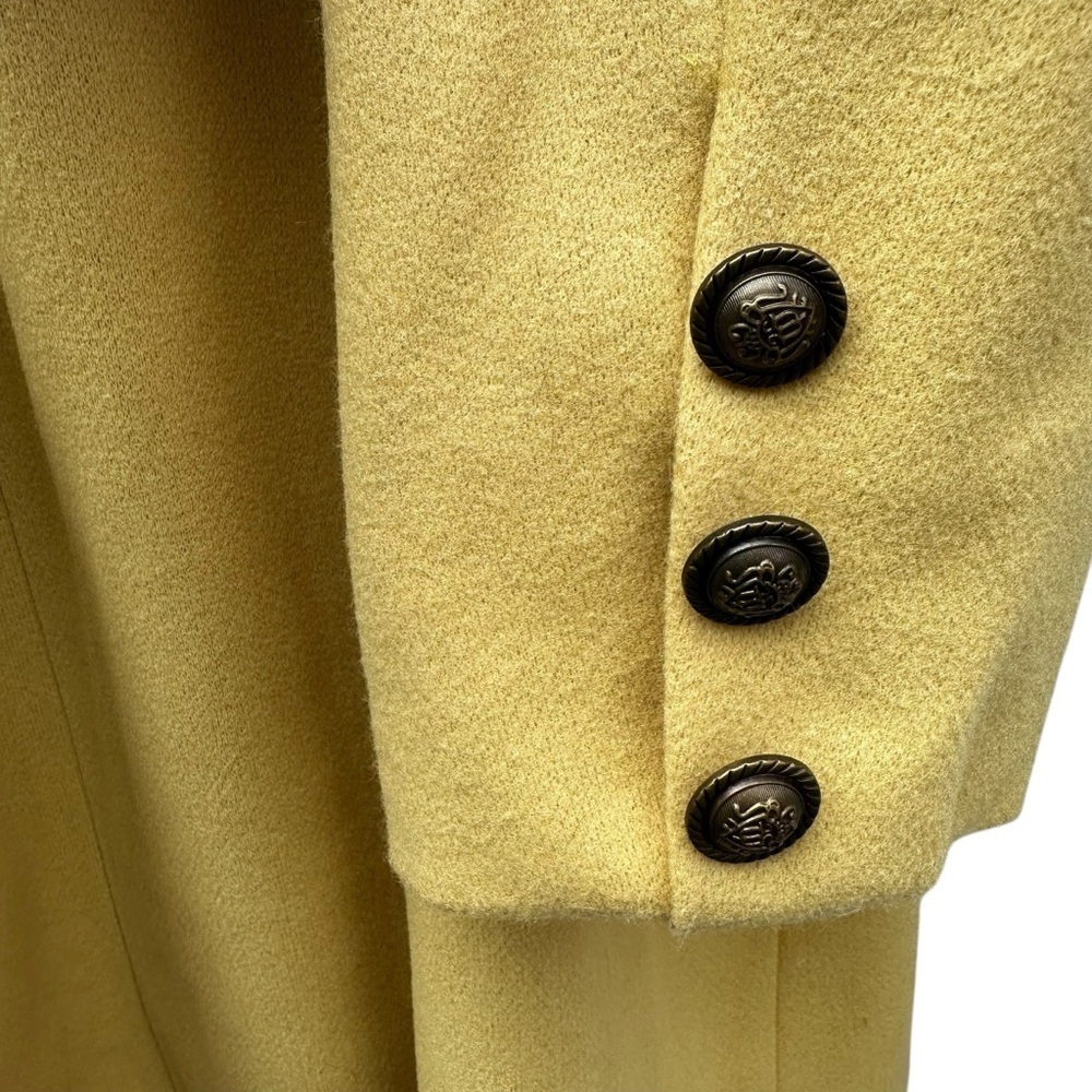 Pale Yellow Pea Coat Sz 1X - Picture 4 of 8